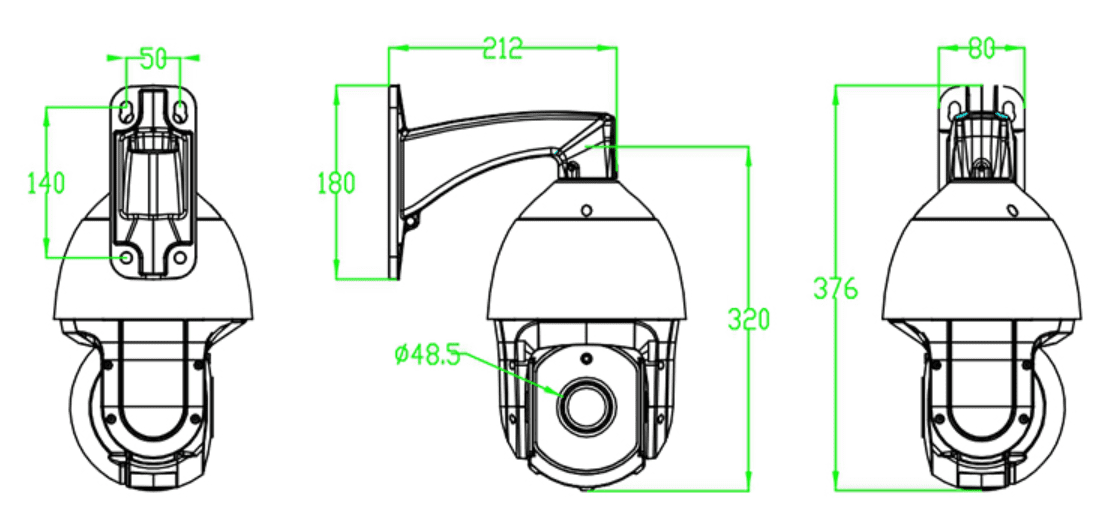 Indoor Camera Dimension 4G LTE Cellular Security 20X PTZ Camera | Loyalty-secu