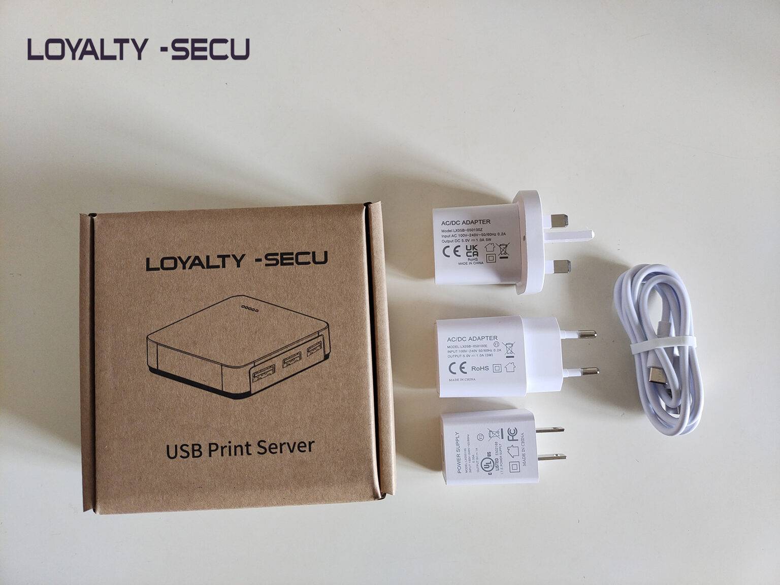 3 USB Port WiFi Wireless Network Print Server Loyaltysecu