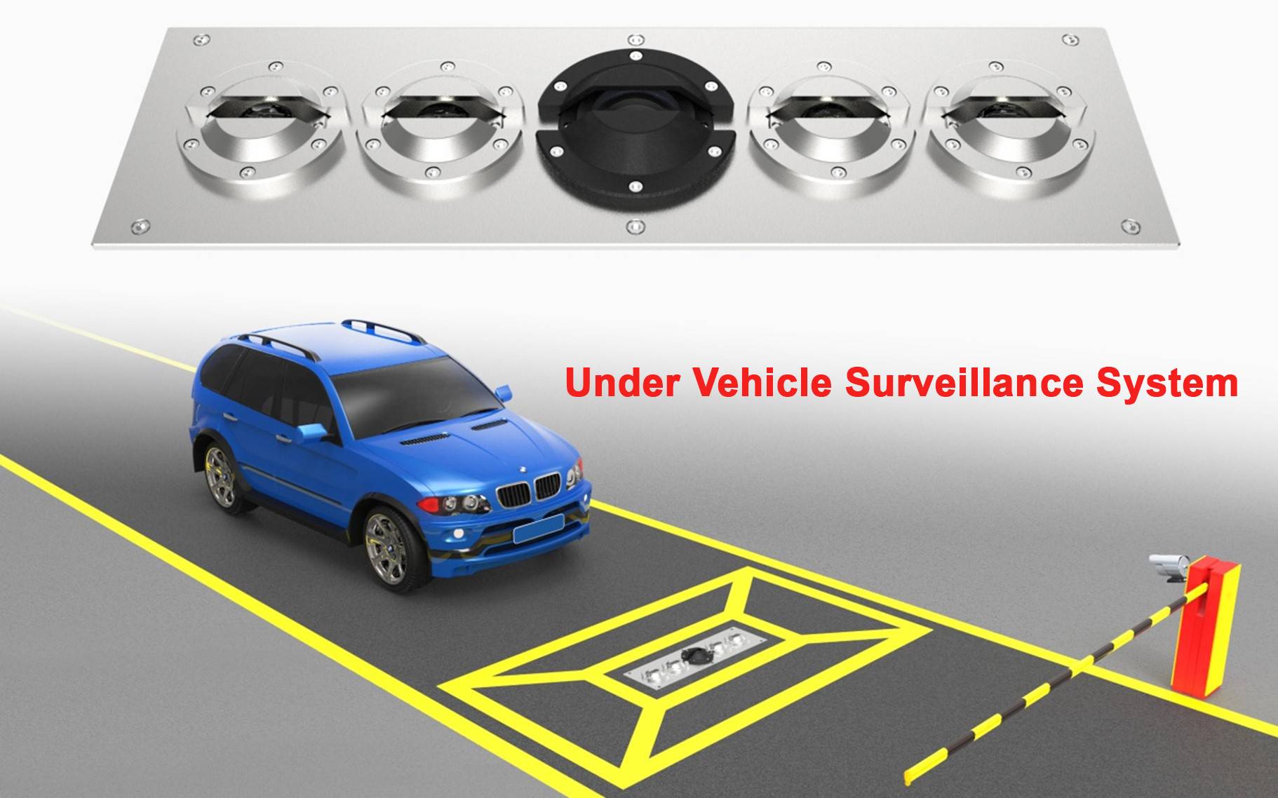 Under Vehicle Surveillance System UVSS with ANPR LPR ALPR Camera