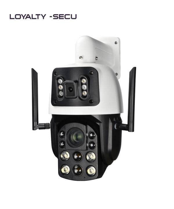 5-Inch Dual-Lens 3MP Wi-Fi PTZ Camera | Auto Tracking | Color & Infrared Night Vision | 18x Optical Zoom - Image 2