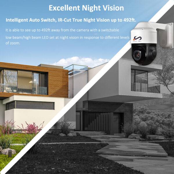 5-Inch Smart AI PTZ Network Camera | 2MP/4MP, 22X/33X Zoom, 150M IR, Auto Tracking | LOYALTY-SECU - Image 9