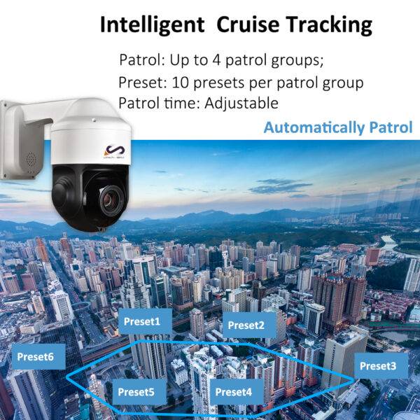 5-Inch Smart AI PTZ Network Camera | 2MP/4MP, 22X/33X Zoom, 150M IR, Auto Tracking | LOYALTY-SECU - Image 8