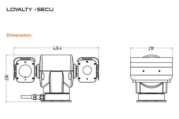 500M Long-Range Dual-Spectrum PTZ Laser IR Night Vision Camera for Perimeter Monitoring - Image 6
